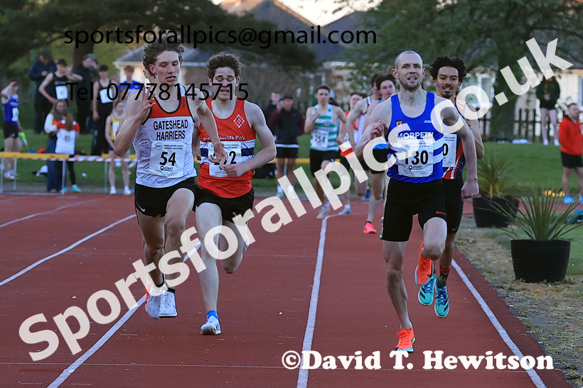 The 1500 metres, 2026 NEGP 1, Monkton Stadium. Photo: David T. Hewitson/Sports for All Pics